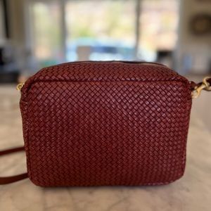 Discontinued Clare V Marisol Toffee Woven Crossbody Bag new / duster / box